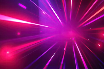 Abstract vibrant radiating light streaks