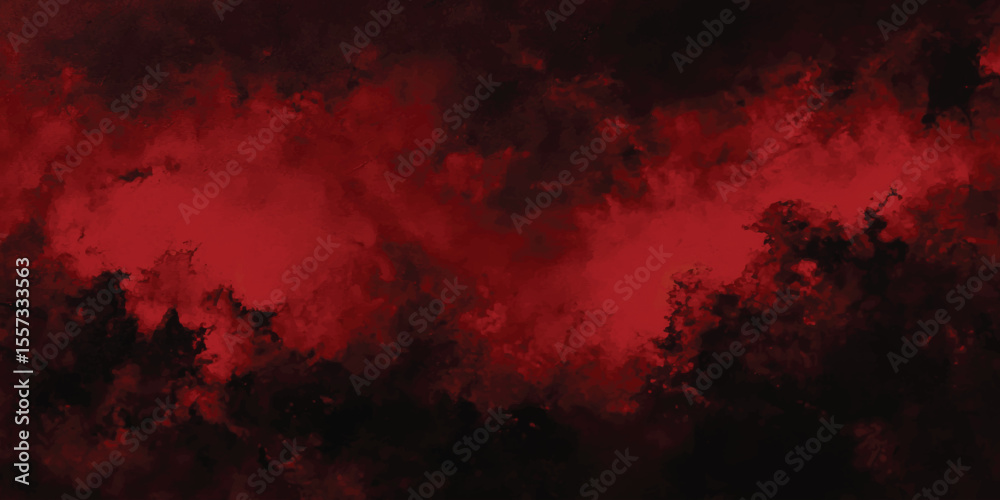 Poster abstract red and black texture background. red grunge horror background banner. abstract background 