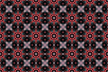 Seamless Fabric Texture Fashion Art Background Geometric Interior Decoration Design Visual Wallpaper Textile Luxury Symmetric Shape Cloth Perspective Endless Tile Digital Graphic Template Pattern.