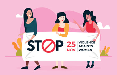 Women's Day Awareness 25 November Illustration