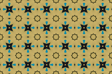 Seamless Fabric Texture Fashion Art Background Geometric Interior Decoration Design Visual Wallpaper Textile Luxury Symmetric Shape Cloth Perspective Endless Tile Digital Graphic Template Pattern.