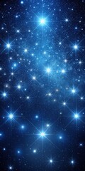 Fototapeta premium Dark blue celestial sky with countless stars twinkling like diamonds in the vastness of space