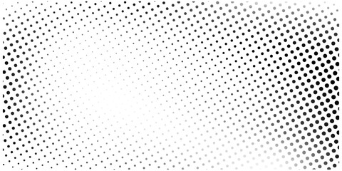 Repeating dots gradation pattern. Dotted halftone gradient texture. Concept dot background white modern good