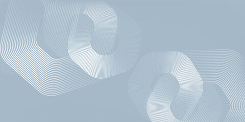 Abstract hexagon lines on white background blue. Geometric stripe line art design modern good simple art nice vector