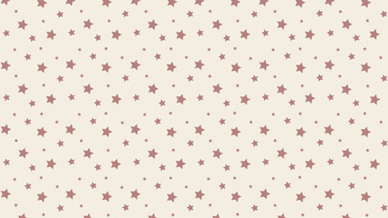 Seamless vintage star pattern on cream background. Retro celestial vector for scrapbook paper, nursery wall art, wrapping design, fabric prints, invitations, and decorative holiday backgrounds.