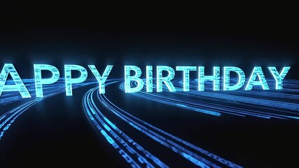 Digital Happy Birthday Greeting - Powered by Adobe
