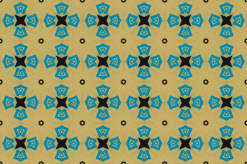 Seamless Visual Graphic Interior Fabric Perspective Fashion Wallpaper Textile Background Geometric Shape Luxury Art Design Texture Symmetric Endless Template Tile Decoration Digital Cloth Pattern.