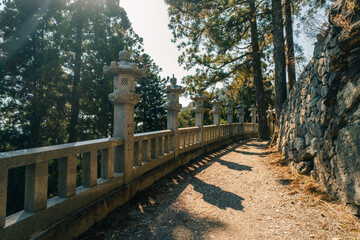 Fototapeta premium Shosan Temple, the 12th stop on the Shikoku Pilgrimage in Tokushima, Japan - may 2 2025