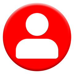 red glossy user icon