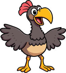 Cute cartoon a illustrator vector Dodo