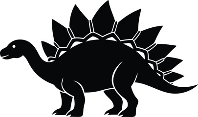stegosaurus silhouette vector © Ash