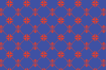 Coquelicot color pattern design vector image made by adobe illustrator.