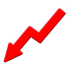 red arrow down 