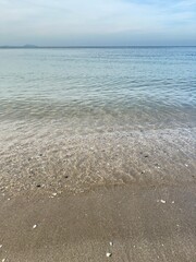 footprints on the beach
