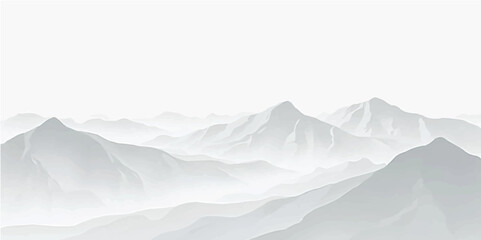 Snowy mountain peaks and a frozen glacier stretch under a vast winter sky, reflecting the cold, pristine nature of the arctic landscape © Ashraful