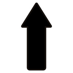 Fototapeta premium black arrow up