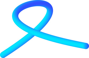 Abstract Shape of 3D Gradient Tube