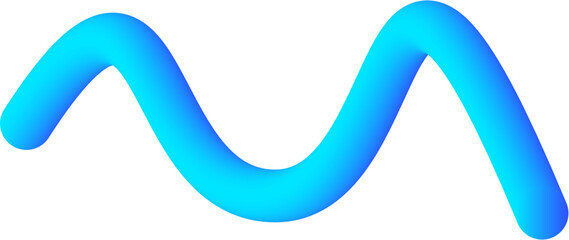 Abstract Shape of 3D Gradient Tube