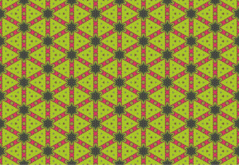 Seamless Visual Graphic Interior Fabric Perspective Fashion Wallpaper Textile Background Geometric Shape Luxury Art Design Texture Symmetric Endless Template Tile Decoration Digital Cloth Pattern.