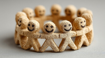 Happy People Circle Friendship