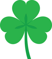 Four leaf icon on transparent background