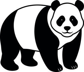 Panda bear vector illustration © Md