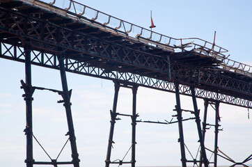 Birnbeck Pier abstract silhouette 