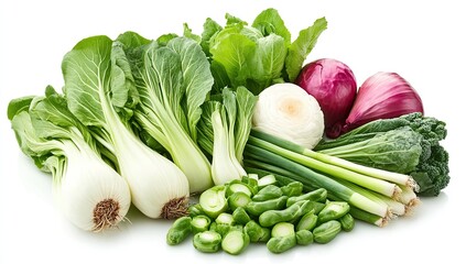 Fresh, vibrant greens and vegetables