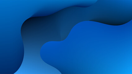 ABSTRACT BACKGROUND GRADIENT MESH SMOOTH LIQUID BLUE COLOR WITH HAND DRAWN ORGANIC SHAPES DESIGN VECTOR TEMPLATE GOOD FOR MODERN WEBSITE, WALLPAPER, COVER DESIGN 