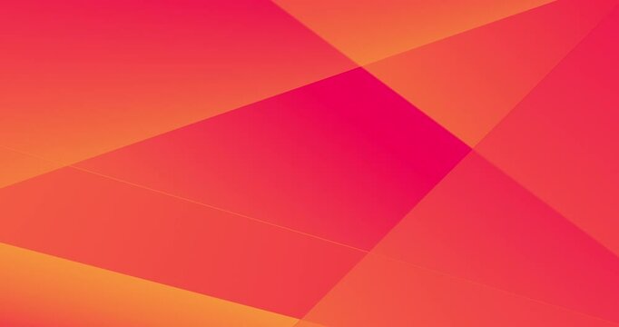 4k Abstract yellow orange red background with 3d polygonal shapes. Animated looped business animation for Halloween, event, birthday party backdrop. Random moving soft geometric triangles Hot sale BG