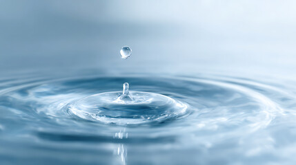 Water cross symbol emerges from splash. Clean, clear water droplets form Christian symbol. Religious abstract, hope concept, spirituality prayer, baptism, divine faith, sacred worship background