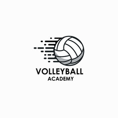 Sports logo volleyball academy
