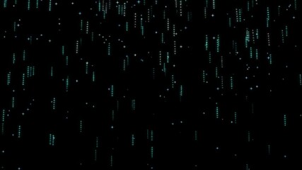 Digital dynamic shine falling space star background, seamless smooth attractive dots random nebula 4k animation.