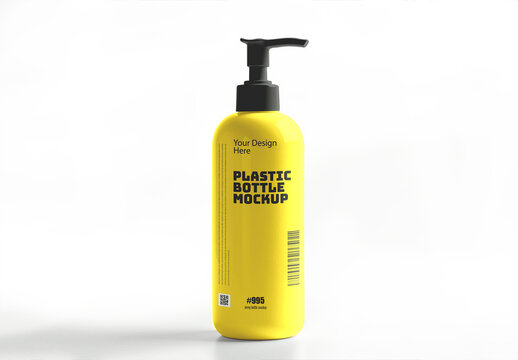 Plastic Pump Bottle Mockup