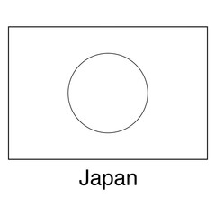 Flag of Japan line