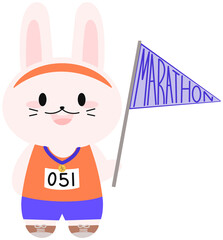 동물토끼(운동선수깃발) © Fox