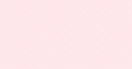 おしゃれでかわいい薄いピンクの背景に斜めグリッドのテクスチャ - 細い線の方眼パターンの背景素材