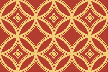 Seamless Geometric Diamond Pattern in Vibrant CMYK Colors