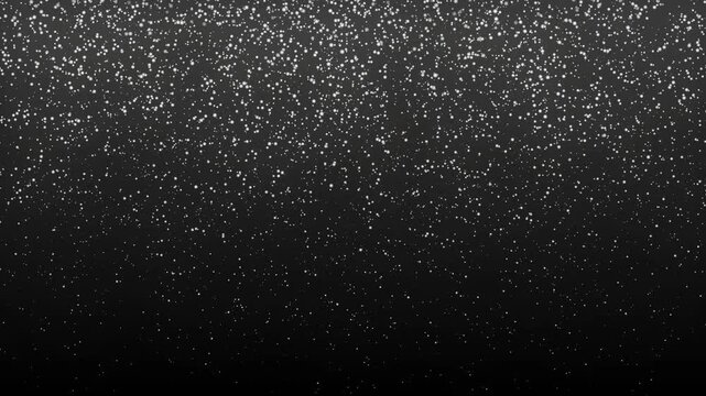 Abstract falling glitter glowing sliver sparkles particles background, flickering loop backdrop animation.