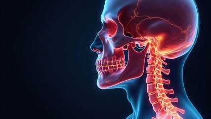 Anatomical Study of the Human Skull and Cervical Spine in Profile View