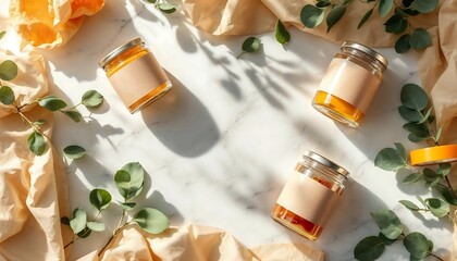 Glass Jars with Jam or Jelly Arrangement