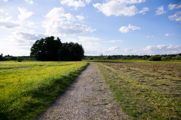 Summer road views from Lübars in the Brandenburg region near Berlin.