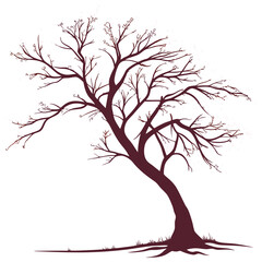 vector tree silhouette