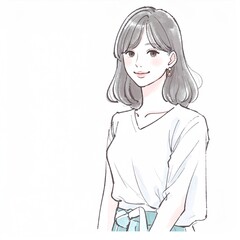 女性・女の子のイラスト素材