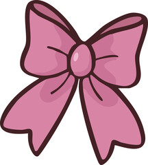 ribbon bow cartoon cute beauty pink theme girly fashion decorative
