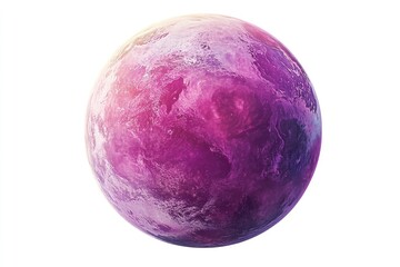 Fototapeta premium Vibrant, stylized Earth, pink-purple hues