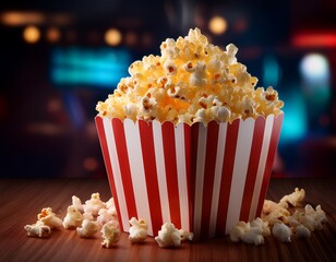 popcorn in a box