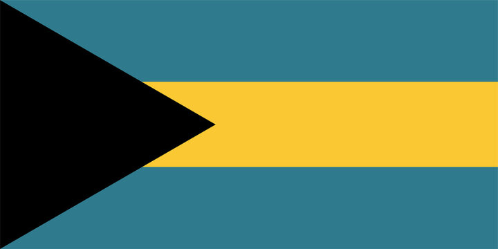 National flag of the Bahamas. Size and colors are correct.