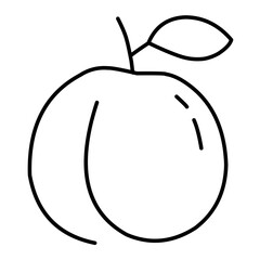 line vector fruit and vegetables