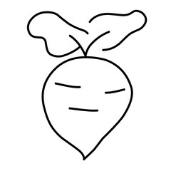 line vector fruit and vegetables